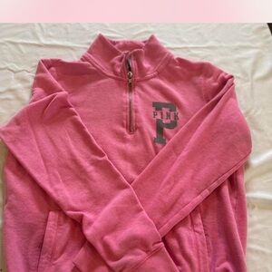 Victoria's Secret Pink Half-Zip Sweatshirt